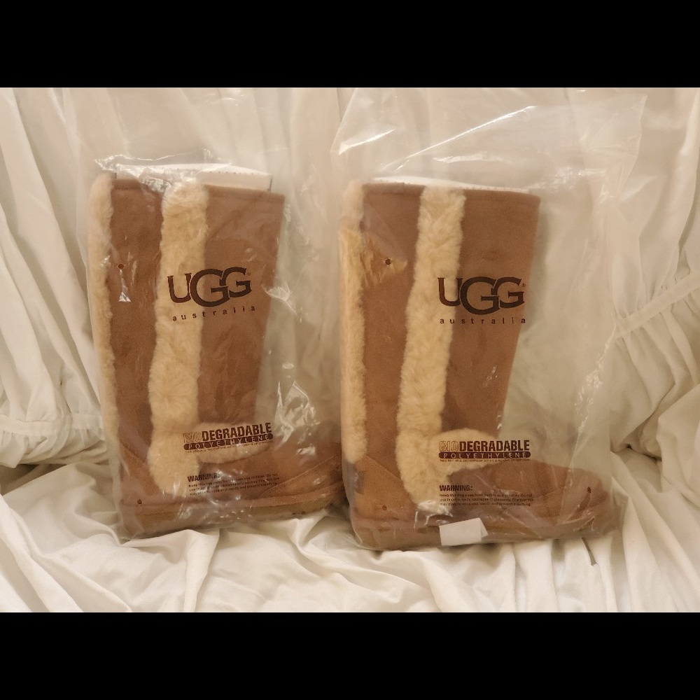 Brown Ugg Boots in a size 13 kids.